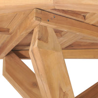 Thumbnail for Garten-Esstisch Ø110x75 cm Massivholz Teak