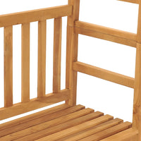 Thumbnail for Gartenbank mit Pergola 115 cm Massivholz Teak