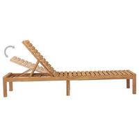 Thumbnail for Sonnenliege Massivholz Teak
