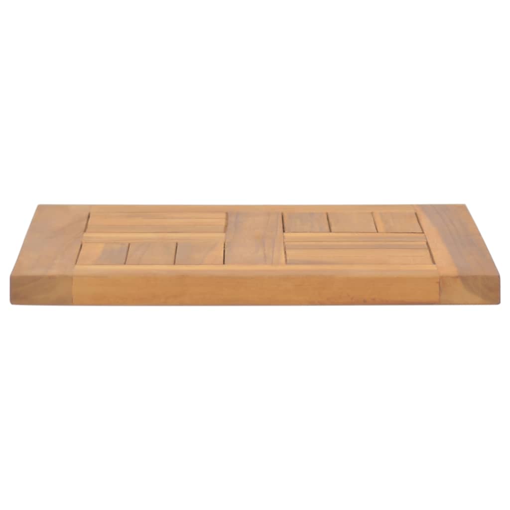 Tischplatte Quadratisch 40x40x2,5 cm Massivholz Teak