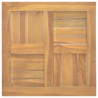 Thumbnail for Tischplatte Quadratisch 50x50x2,5 cm Massivholz Teak