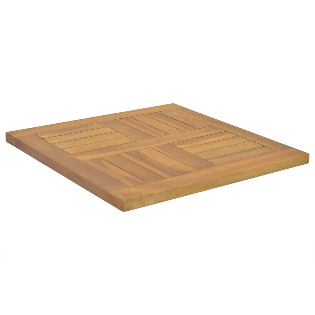 Tischplatte Quadratisch 50x50x2,5 cm Massivholz Teak