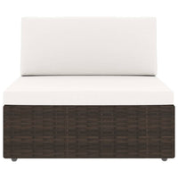 Thumbnail for 9-tlg. Garten-Lounge-Set mit Kissen Braun Poly Rattan