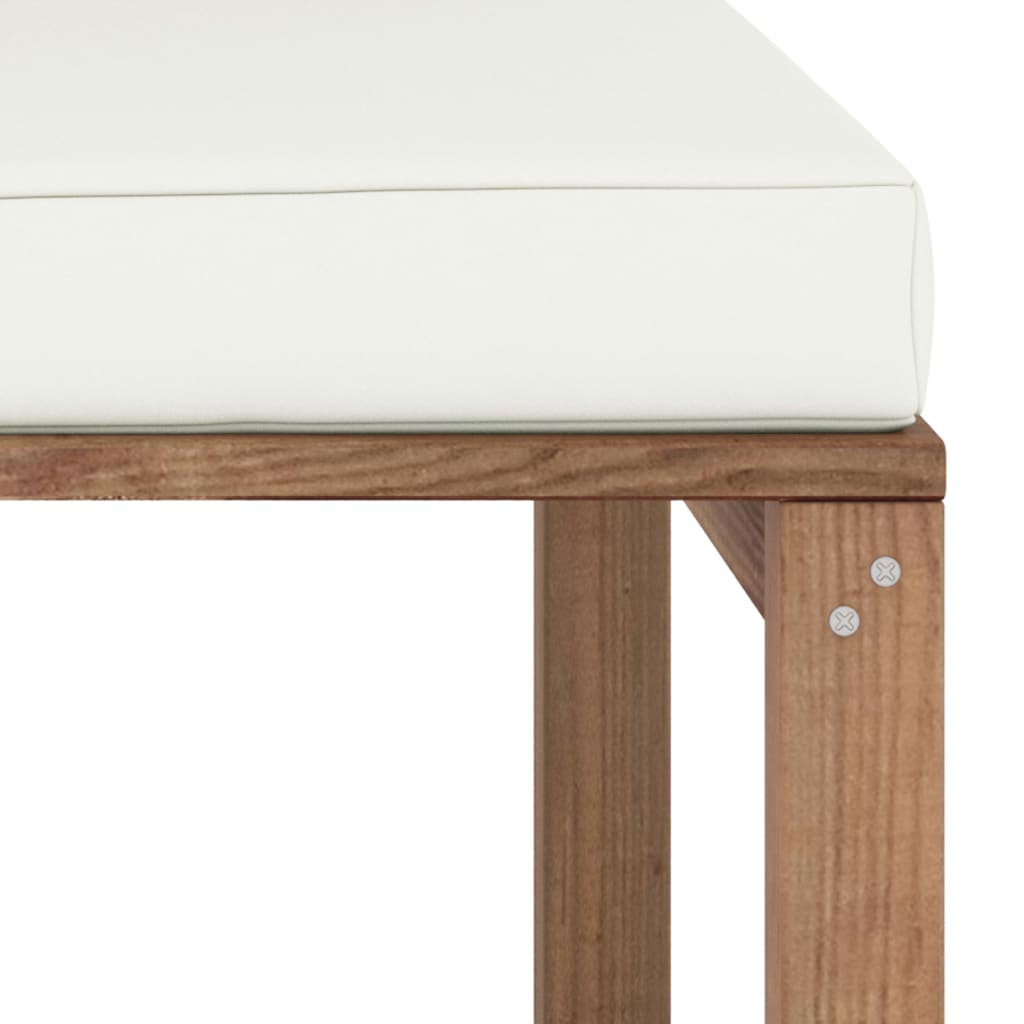 Garten-Paletten-Ecksofa mit Creme Kissen