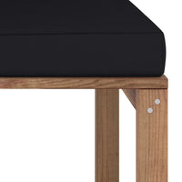 Thumbnail for Garten-Paletten-Mittelsofa mit Kissen Schwarz