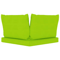 Thumbnail for Garten-Palettensofa 2-Sitzer mit Kissen Hellgrün Kiefernholz