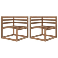 Thumbnail for Garten-Palettensofa 2-Sitzer mit Kissen Hellgrün Kiefernholz