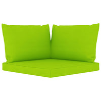 Thumbnail for Garten-Palettensofa 2-Sitzer mit Kissen Hellgrün Kiefernholz
