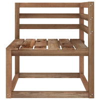 Thumbnail for Garten-Palettensofa 3-Sitzer mit Kissen Anthrazit Kiefernholz