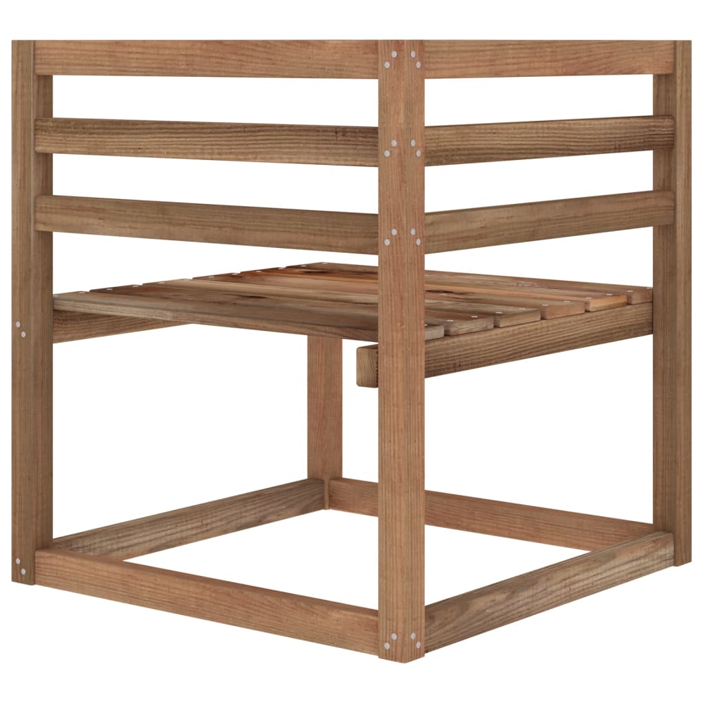 Garten-Palettensofa 3-Sitzer mit Kissen Anthrazit Kiefernholz