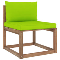 Thumbnail for Garten-Palettensofa 4-Sitzer mit Kissen Kiefernholz Imprägniert