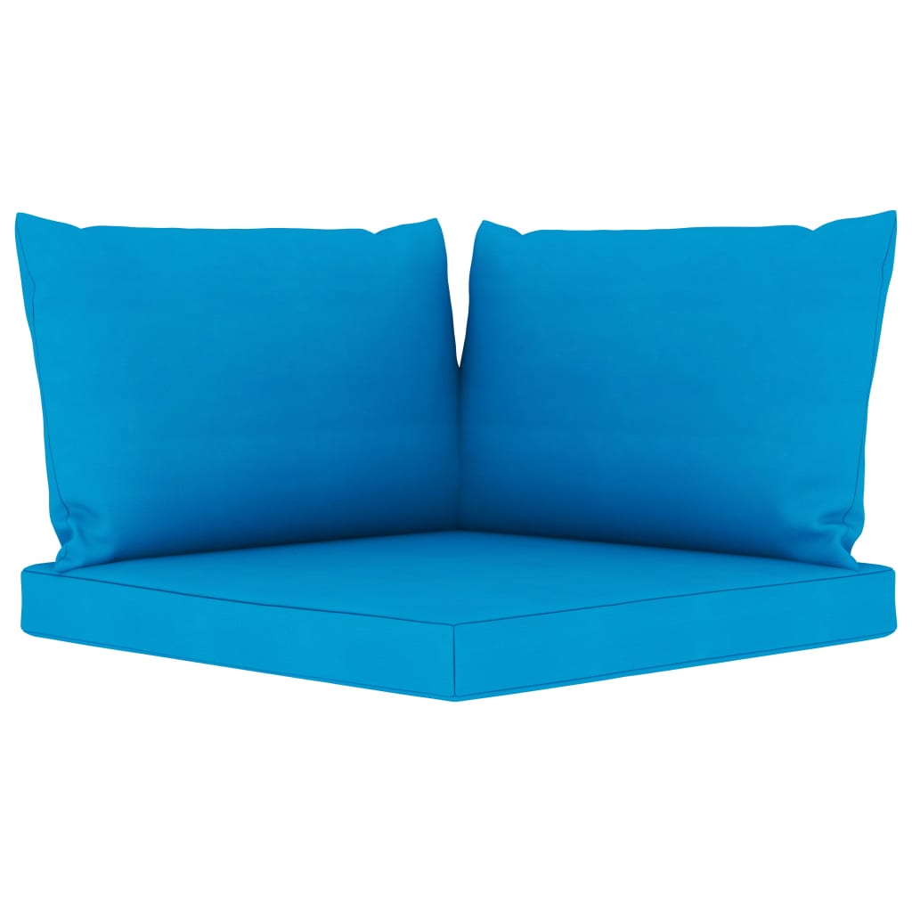 5-tlg. Garten-Lounge-Set mit Hellblauen Kissen