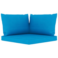 Thumbnail for 5-tlg. Garten-Lounge-Set mit Hellblauen Kissen