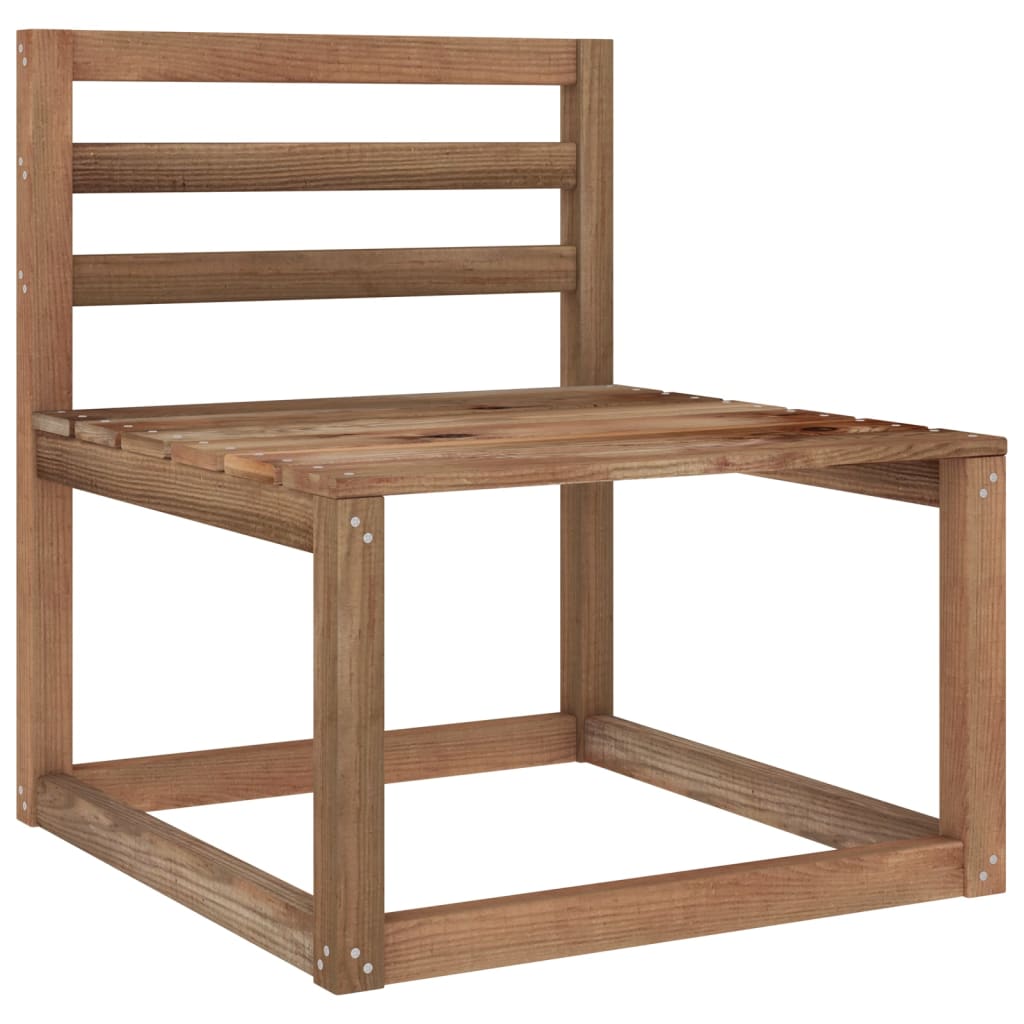 9-tlg. Garten-Lounge-Set mit Hellgrünen Kissen