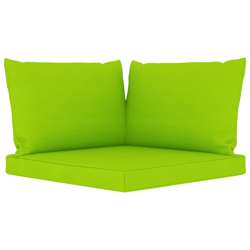 9-tlg. Garten-Lounge-Set mit Hellgrünen Kissen