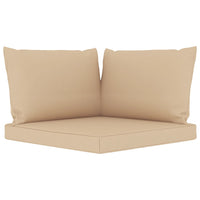 Thumbnail for 10-tlg. Garten-Lounge-Set mit Beigen Kissen