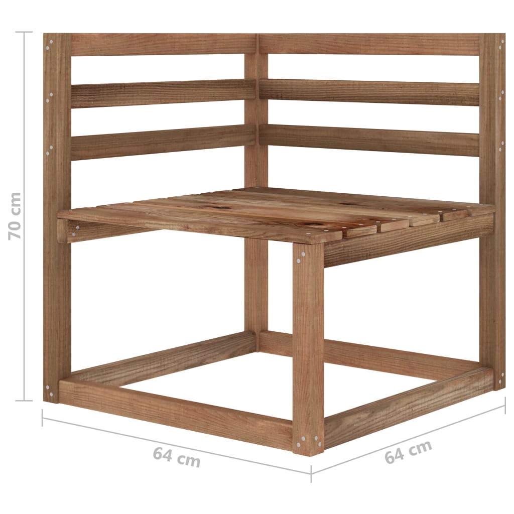 10-tlg. Garten-Lounge-Set mit Beigen Kissen