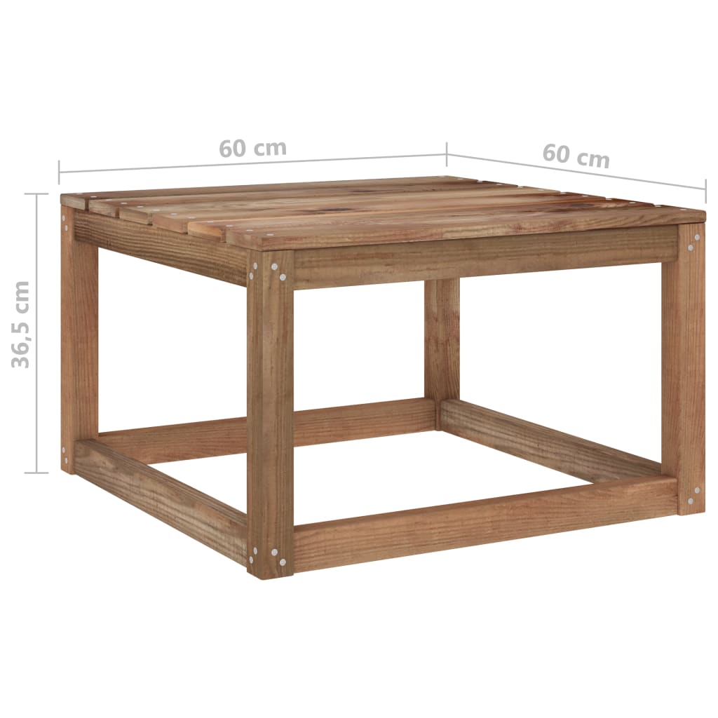 10-tlg. Garten-Lounge-Set mit Beigen Kissen
