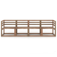 Thumbnail for 4tlg. Garten-Sofagarnitur aus Paletten Braun Kiefer Imprägniert