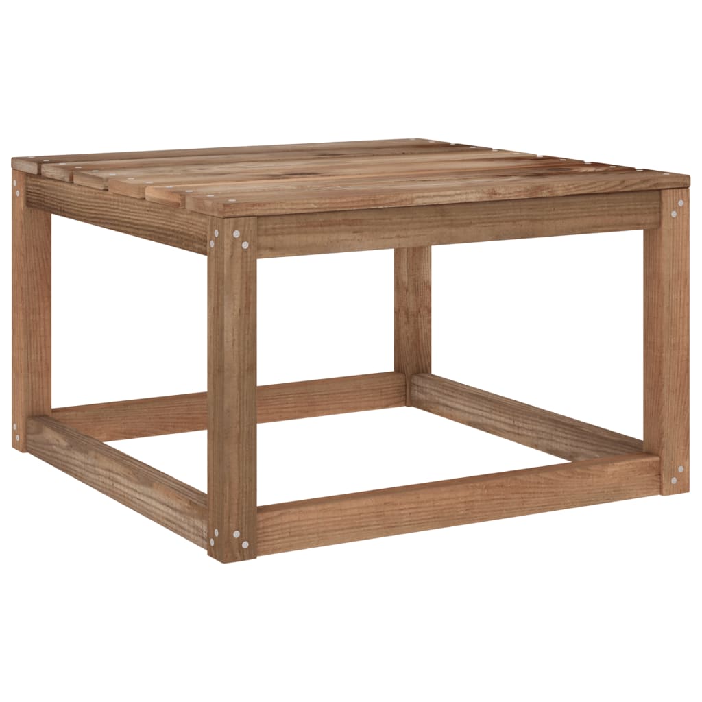 6-tlg. Garten-Lounge-Set Braun Imprägniertes Kiefernholz