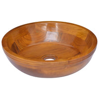 Thumbnail for Waschbecken Massivholz Teak Φ40x10 cm