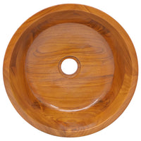 Thumbnail for Waschbecken Massivholz Teak Φ40x10 cm