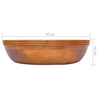 Thumbnail for Waschbecken Massivholz Teak Φ40x10 cm