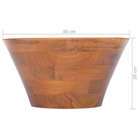 Thumbnail for Waschbecken Massivholz Teak Φ40x20 cm
