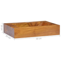 Thumbnail for Waschbecken Massivholz Teak 50x35x10 cm