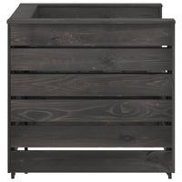 Thumbnail for 2-tlg. Garten-Paletten-Lounge-Set Kiefernholz Grau Imprägniert