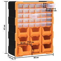 Thumbnail for Multi-Schubladen-Organizer mit 39 Schubladen 38x16x47 cm