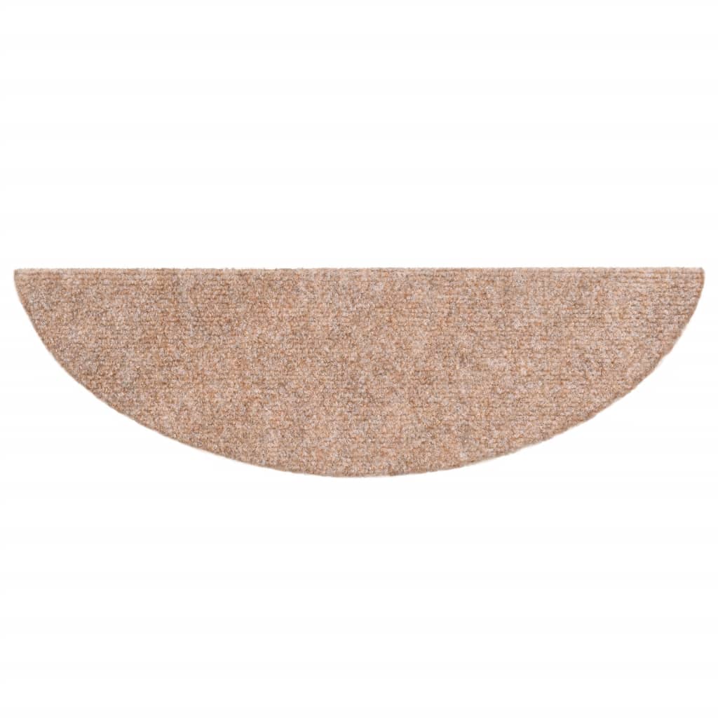 Selbstklebende Treppenmatten 10 Stk. Braun 56x17x3cm Nadelvlies