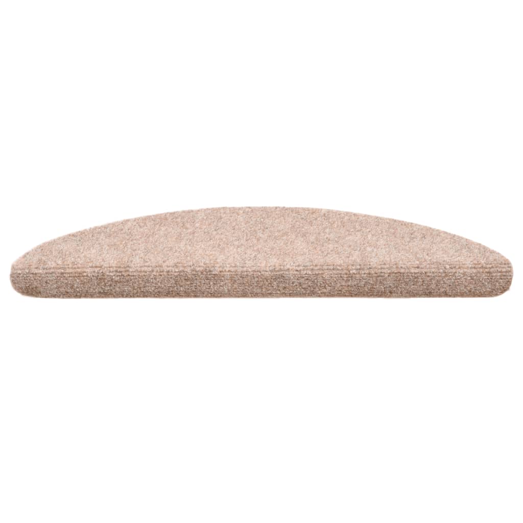 Selbstklebende Treppenmatten 10 Stk. Braun 56x17x3cm Nadelvlies