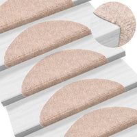 Thumbnail for Selbstklebende Treppenmatten 10 Stk. Braun 56x17x3cm Nadelvlies
