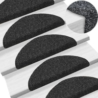 Thumbnail for Selbstklebende Treppenmatten 10 Stk. Schwarz 56x17x3 cm