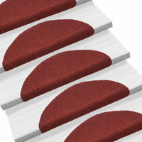 Thumbnail for Selbstklebende Treppenmatten 5 Stk. Rot 56x17x3 cm Nadelvlies