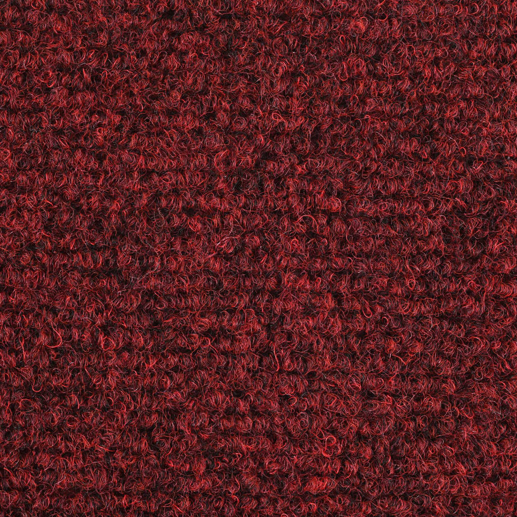 Selbstklebende Treppenmatten 10 Stk. Rot 56x17x3 cm Nadelvlies