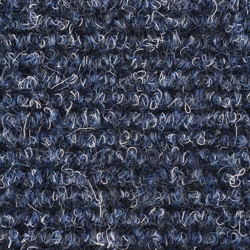 Selbstklebende Treppenmatten 10 Stk. Blau 56x17x3 cm Nadelvlies