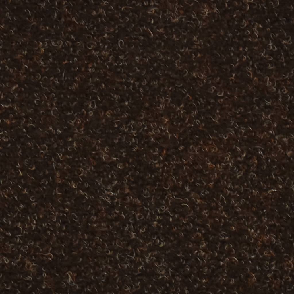 Selbstklebende Treppenmatten 5 Stk. Braun 56x17x3cm Nadelvlies