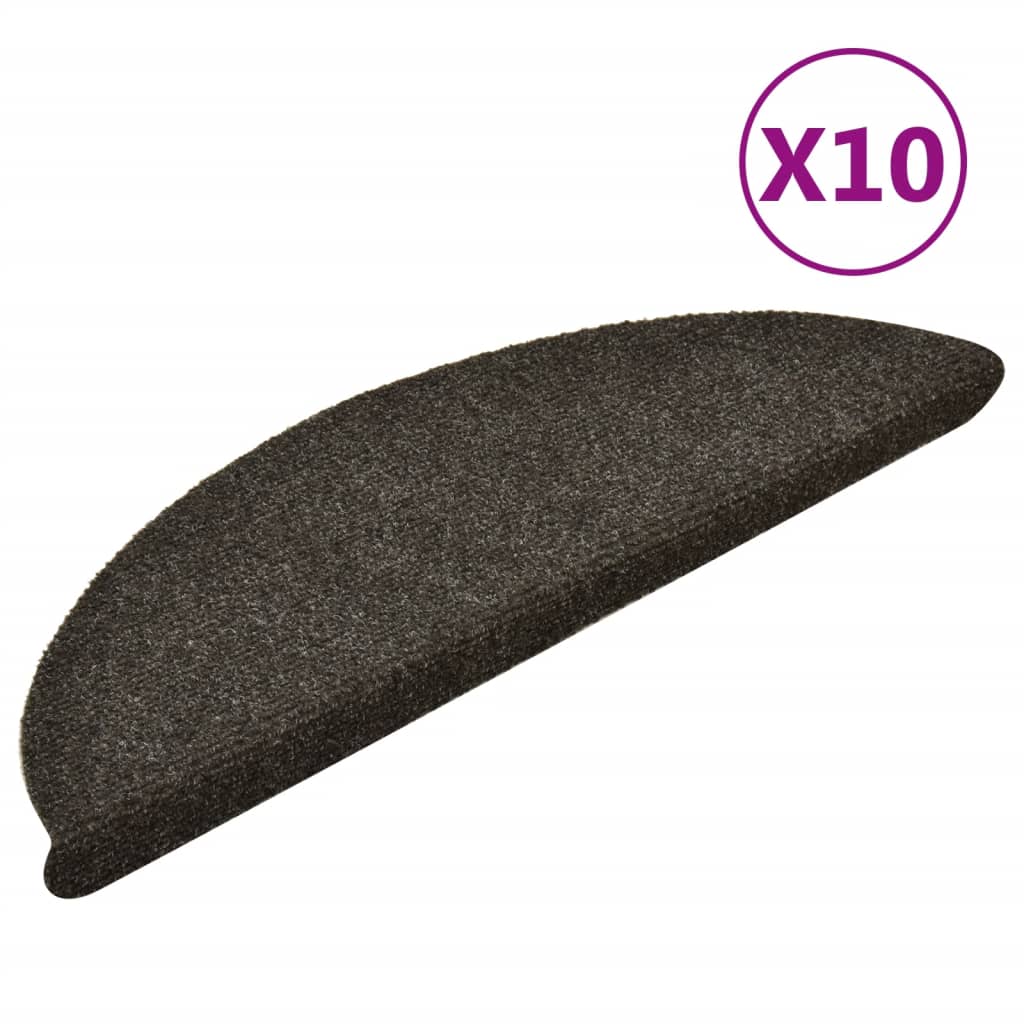 Selbstklebende Treppenmatten 10 Stk. Hellbraun 56x17x3cm