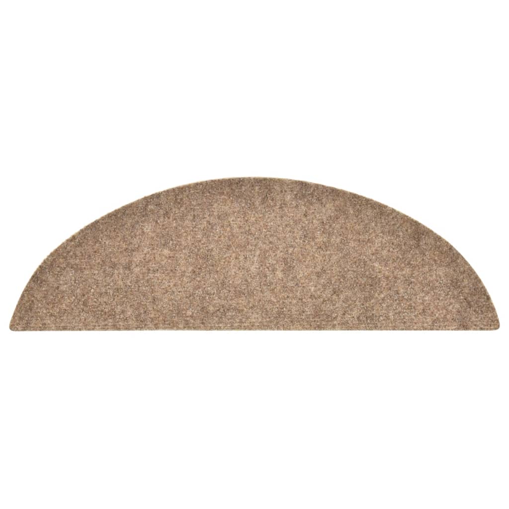 Selbstklebende Treppenmatten 5 Stk. Creme 56x17x3cm Nadelvlies