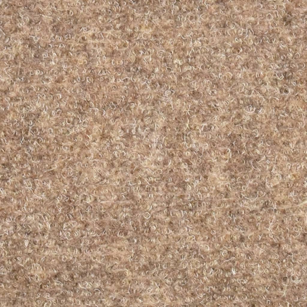 Selbstklebende Treppenmatten 5 Stk. Creme 56x17x3cm Nadelvlies
