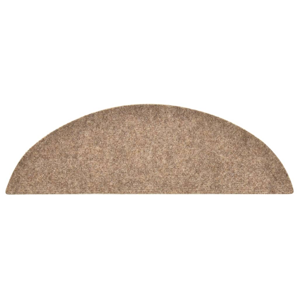 Selbstklebende Treppenmatten 10 Stk. Creme 56x17x3cm Nadelvlies