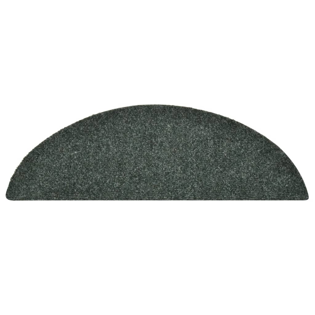 Selbstklebende Treppenmatten 10 Stk. Grün 56x17x3 cm Nadelvlies