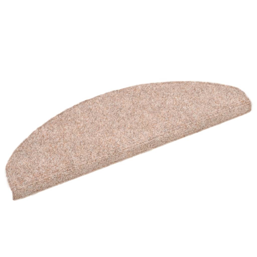 Selbstklebende Treppenmatten 5 Stk. Braun 65x21x4cm Nadelvlies