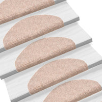 Thumbnail for Selbstklebende Treppenmatten 5 Stk. Braun 65x21x4cm Nadelvlies