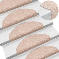 Thumbnail for Selbstklebende Treppenmatten 10 Stk. Braun 65x21x4cm Nadelvlies