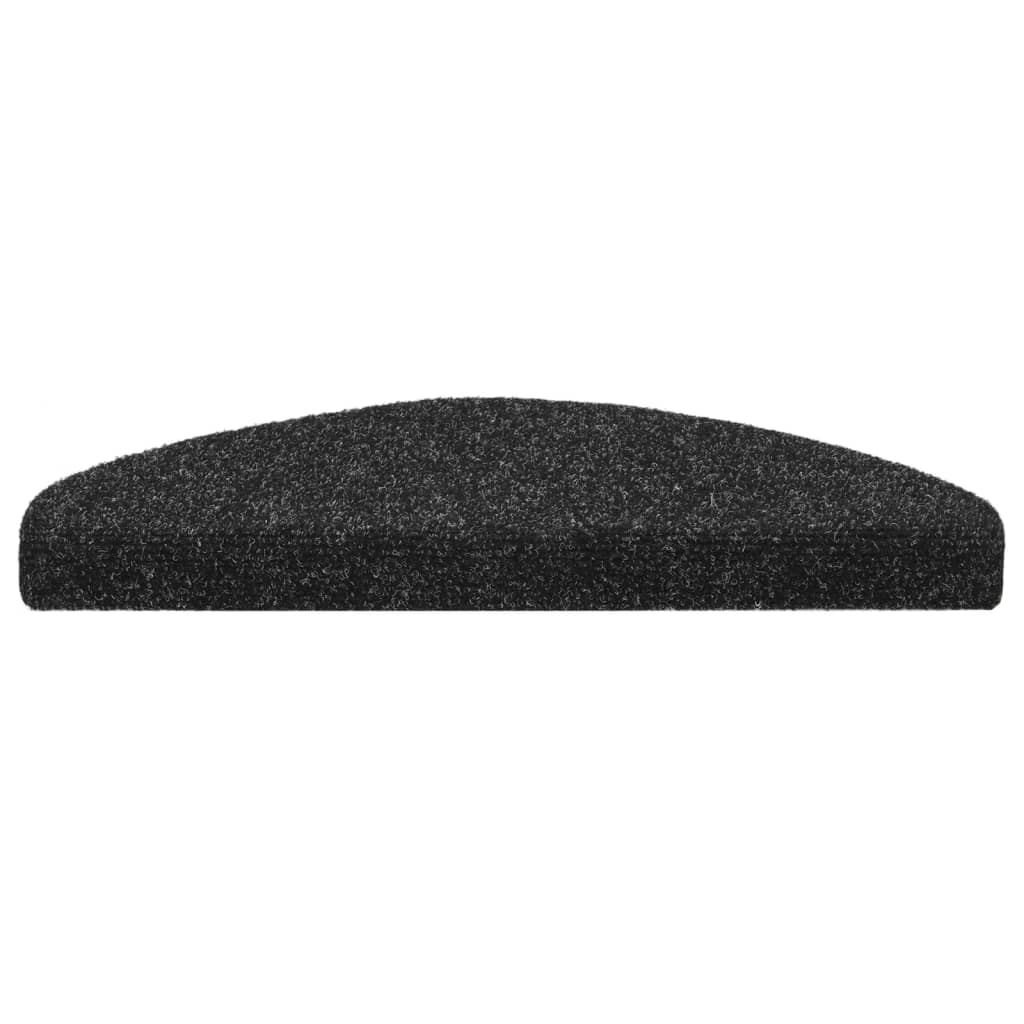 Treppenmatten Selbstklebend 5 Stk. Schwarz 65x21x4cm Nadelvlies