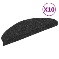 Thumbnail for Treppenmatten Selbstklebend 10 Stk. Schwarz 65x21x4cm