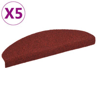 Thumbnail for Selbstklebende Treppenmatten 5 Stk. Rot 65x21x4 cm Nadelvlies